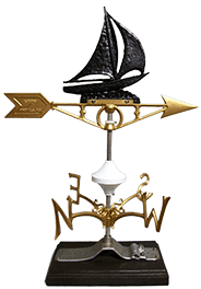 sail boat weather vane lightning rod