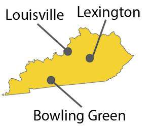 Map showing prior service locations